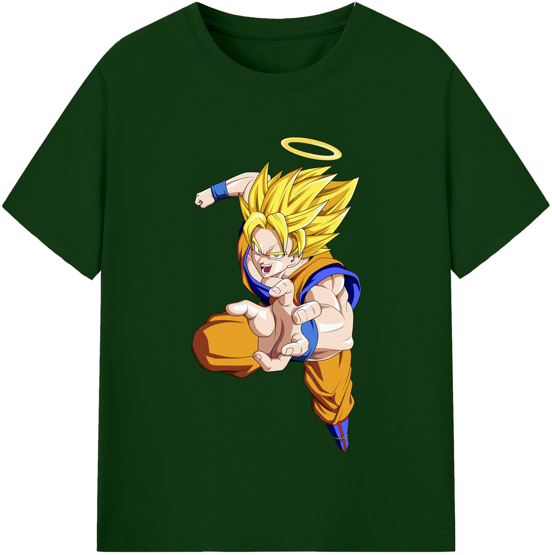 （画像用） ドラゴンボール 孫悟空（そん ごくう）Son Goku カカロット DRAGON BALL Kakarotto 綿100％半袖Tシャツ（フロントプリント）